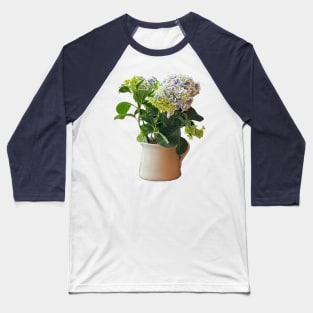 Blue Hydrangea Plant Baseball T-Shirt